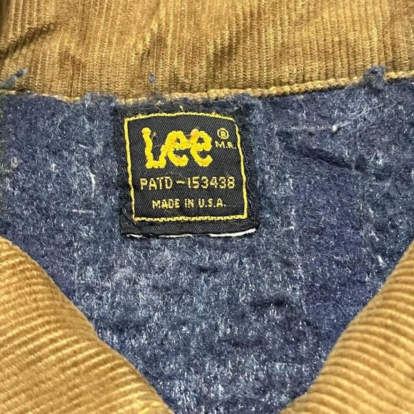 Vintage Lee Denim Trucker Jacket Mens Large Blue Faded Blanket Lined Western - Picture 8 of 8